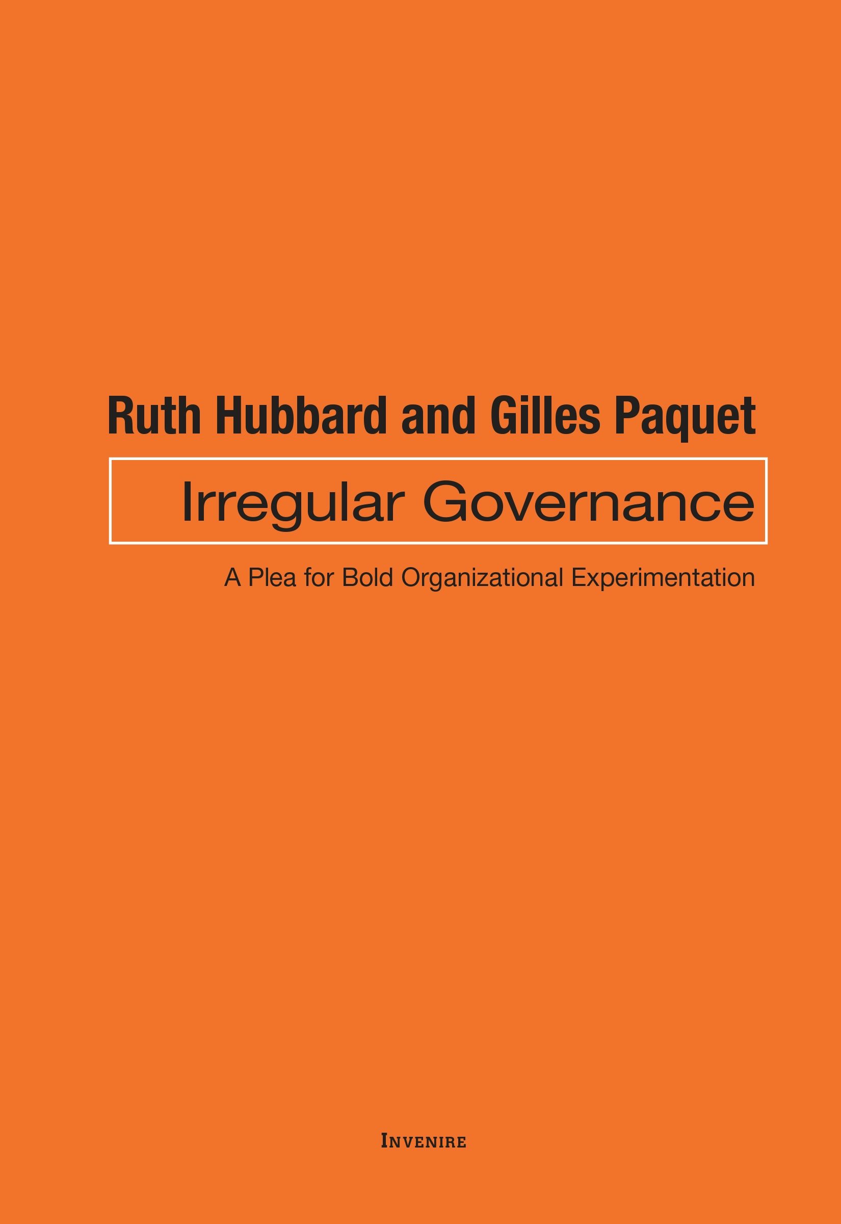 Irregular Governance – University Of Ottawa Press