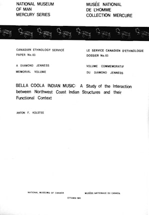 Bella Coola Indian music – University of Ottawa Press